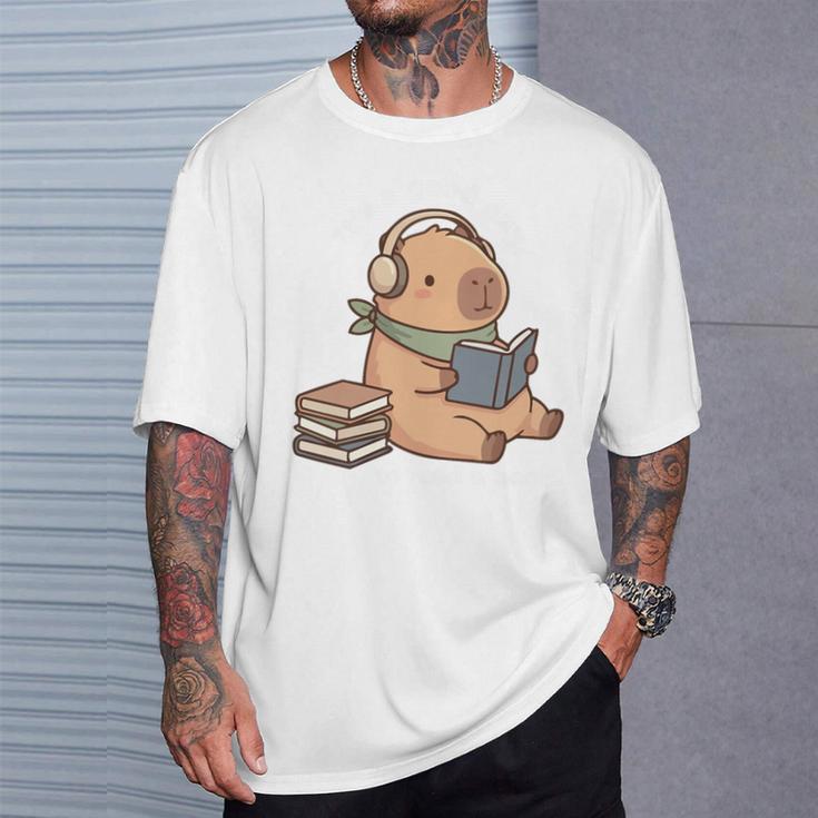Capybara Reading a Book Cute Reading For Boys Girls Premium Tri-Blend T-Shirt Gifts for Him Capybara Reading a Book Cute Reading For Boys Girls Premium Tri-Blend T-Shirt Gifts for Him