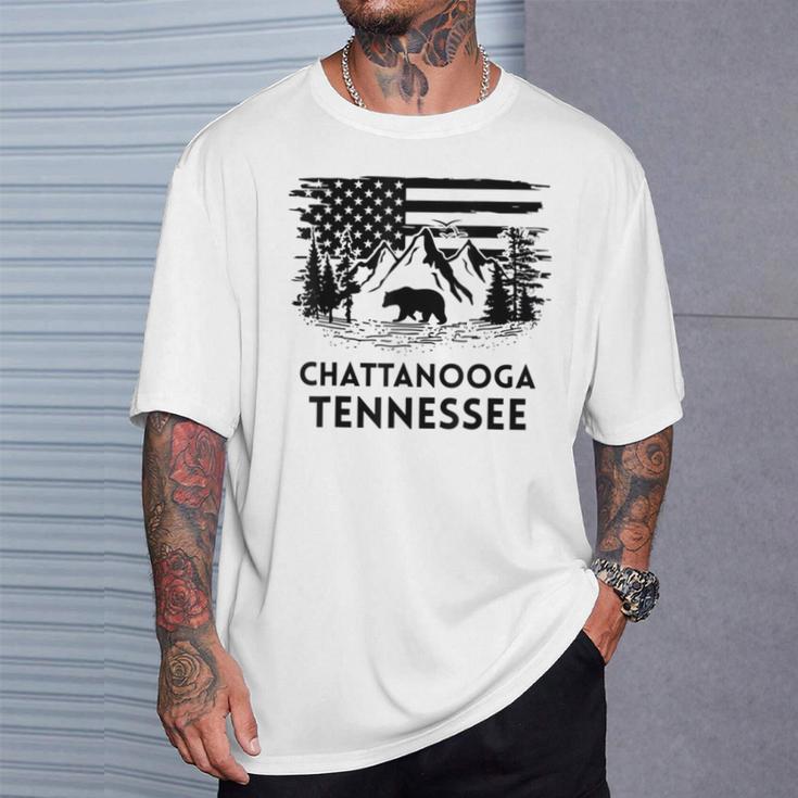 Chattanooga テネシーベア アメリカ国旗 南部 Tシャツ 彼への贈り物