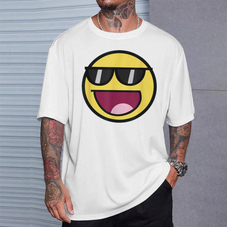 Cool Epic Face サングラス グラフィック シェード ファニー ミーム Tシャツ 彼への贈り物