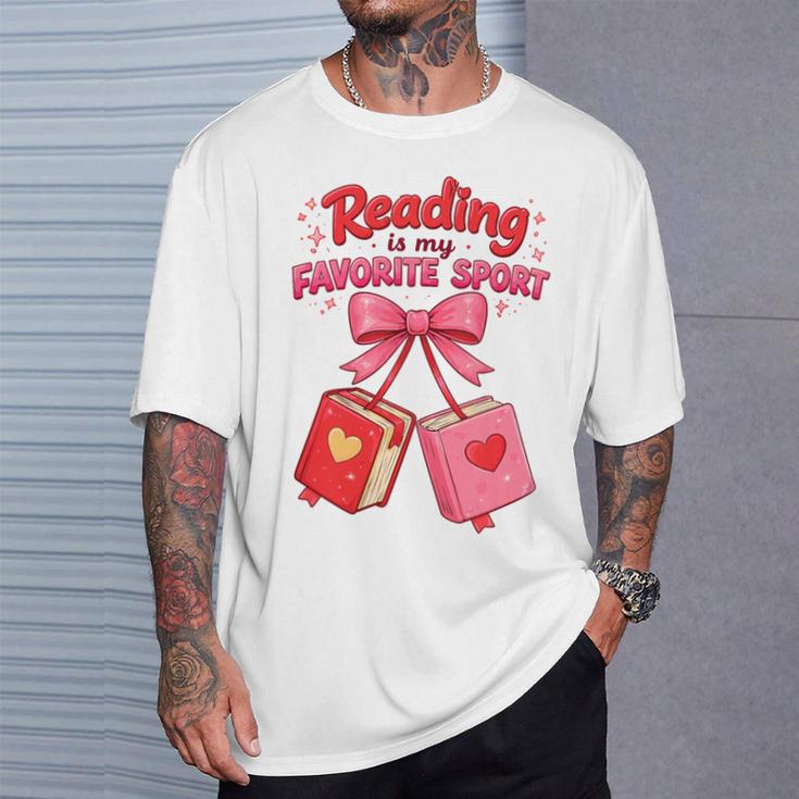 Coquette Reading Is My Favorite Sport Cute Book Lovers Premium Tri-Blend T-Shirt Gifts for Him Coquette Reading Is My Favorite Sport Cute Book Lovers Premium Tri-Blend T-Shirt Gifts for Him