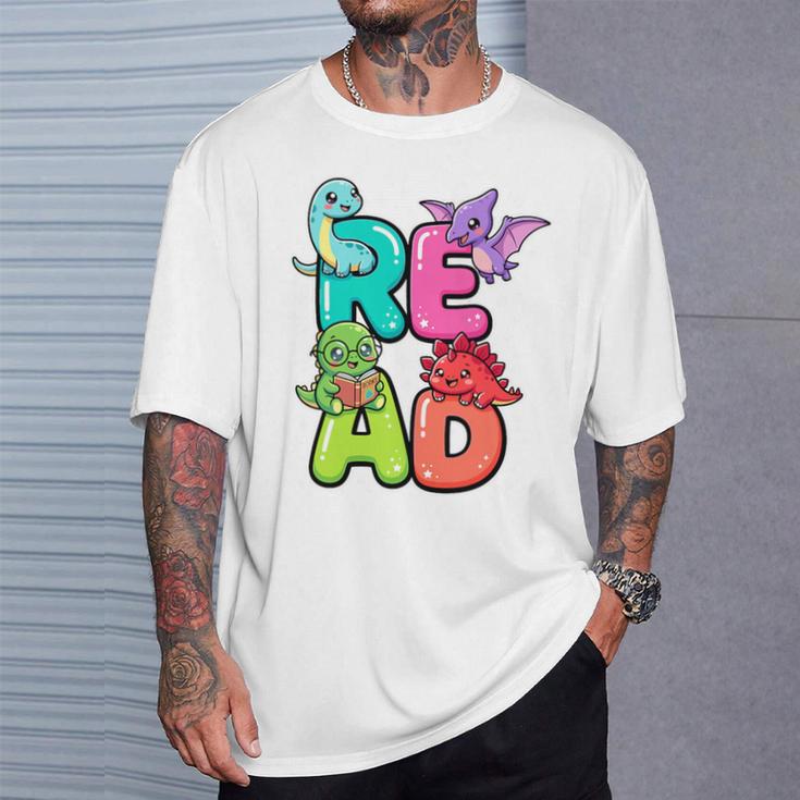 Dinosaur Read Book Lover Dino Reading Kids Premium Tri-Blend T-Shirt Gifts for Him Dinosaur Read Book Lover Dino Reading Kids Premium Tri-Blend T-Shirt Gifts for Him