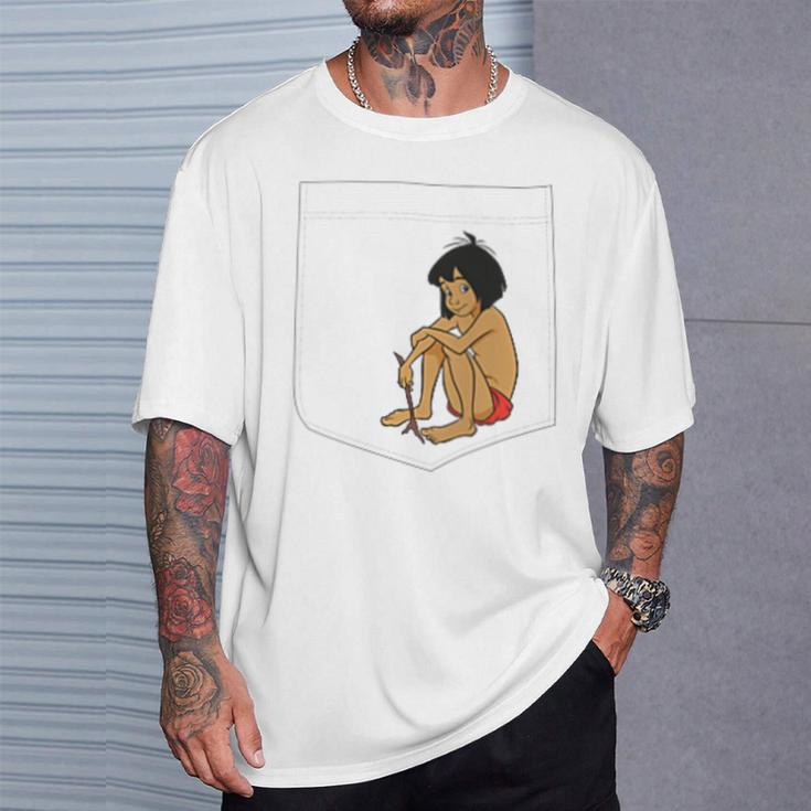 Disney The Jungle Book Mowgli Pocket T-Shirt Gifts for Him