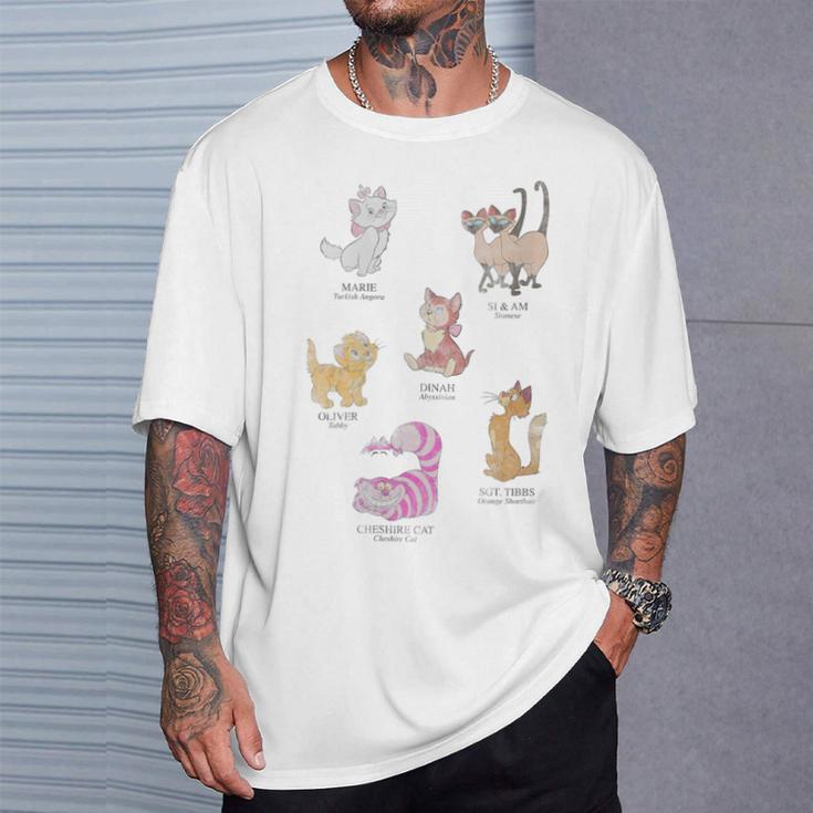 Disney Mickey And Friends Cat Names And Breeds Textbook T-Shirt Gifts for Him