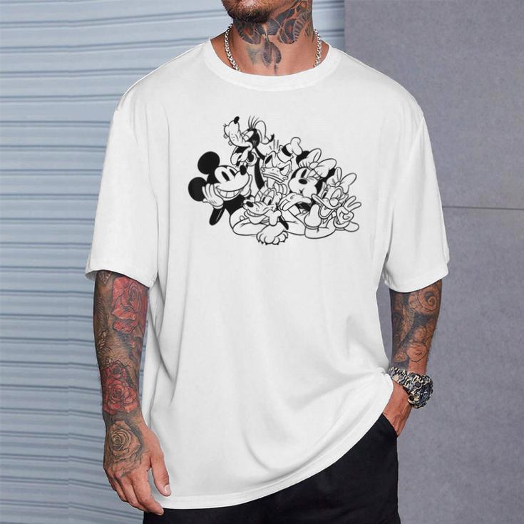 Disney Mickey And Friends Coloring Book T-Shirt Gifts for Him
