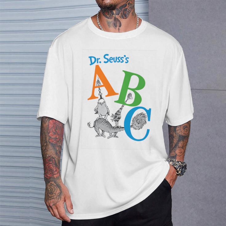 Dr Seuss ABC Book Cover Premium Tri-Blend T-Shirt Gifts for Him