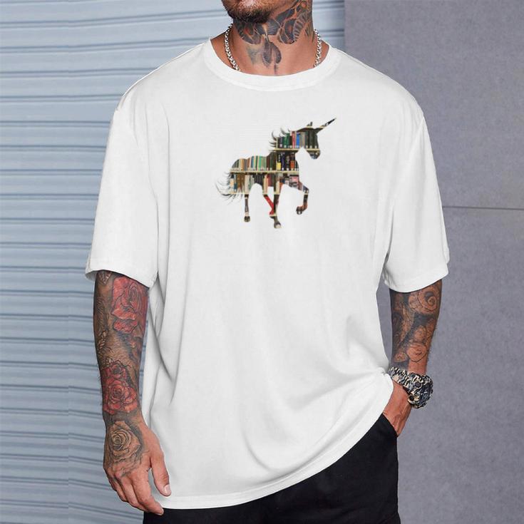 Easily Distracted By Unicorns And Books T-Shirt Gifts for Him