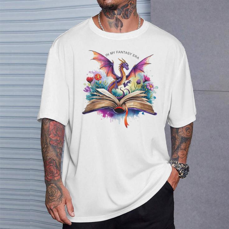 In My Fantasy Era Magic Dragon Book T-Shirt Gifts for Him In My Fantasy Era Magic Dragon Book T-Shirt Gifts for Him