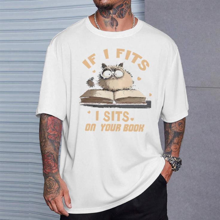 If i Fits I Sits On Your Book Premium Tri-Blend T-Shirt Gifts for Him