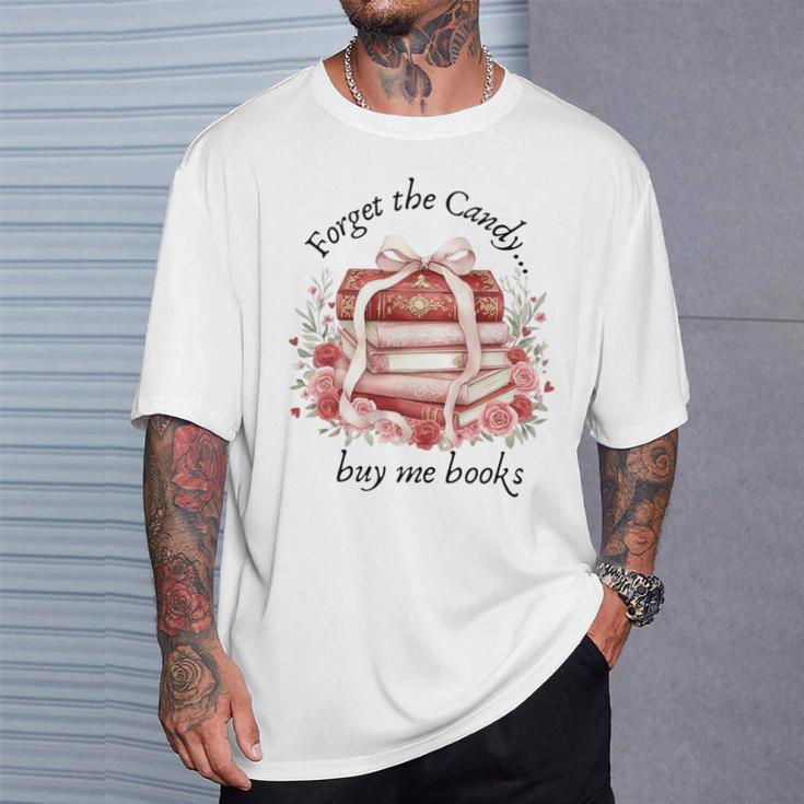 Forget The Candy Buy Me Book Premium Tri-Blend T-Shirt Gifts for Him