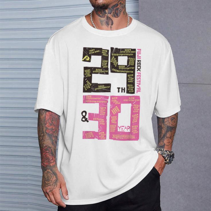 Fuji Rock 2026 29Th & 30Year Amazon Limited Yellow Tシャツ 彼への贈り物