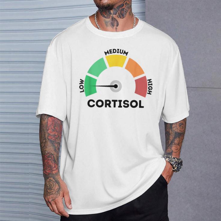 Low Cortisol Levels Meme Tシャツ 彼への贈り物