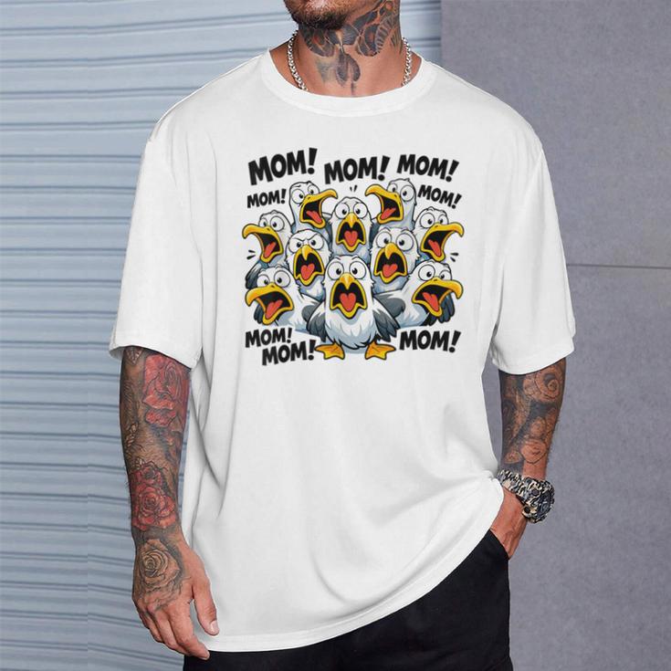 Seagull Mom Mother's Day Bird Animal Mother Bird T-Shirt Gifts for Him Seagull Mom Mother's Day Bird Animal Mother Bird T-Shirt Gifts for Him