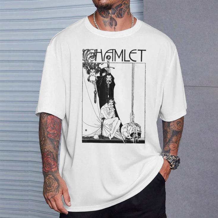 Hamlet William Shakespeare Book Cover T-Shirt Gifts for Him