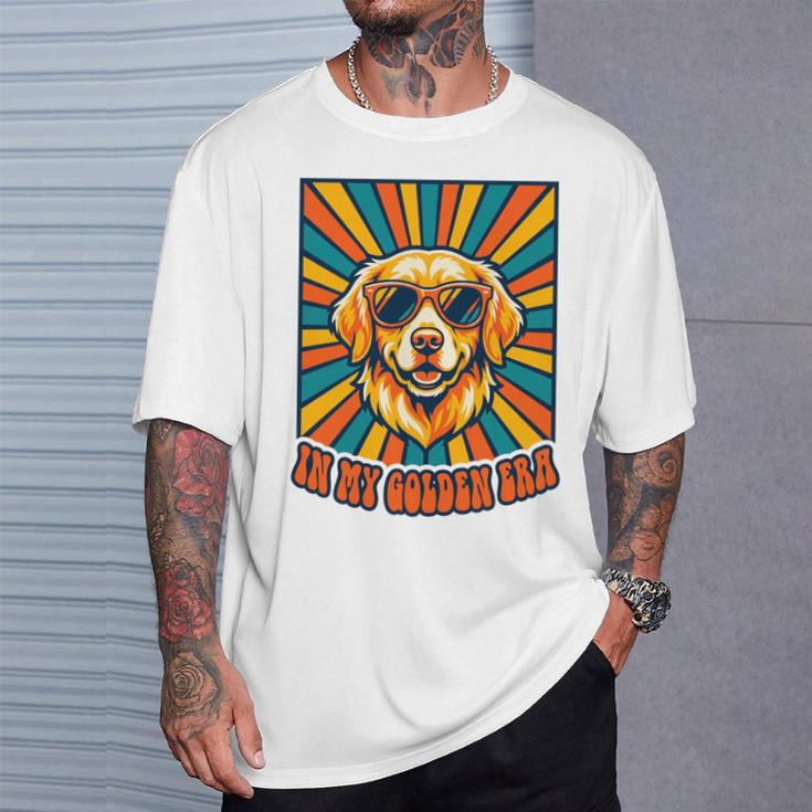In My Golden Era レトロレトリバー ドッグサングラス グラフィックtシャツ 長袖tシャツ Tシャツ 彼への贈り物