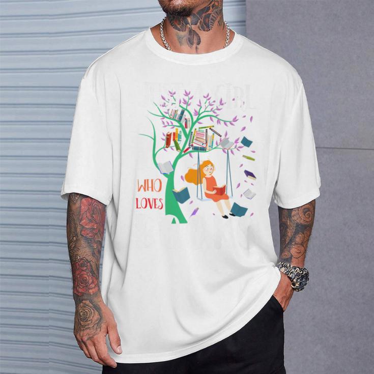 Just A Girl Who Loves Books Lover Librarian Reading Bookworm Premium T-Shirt Gifts for Him Just A Girl Who Loves Books Lover Librarian Reading Bookworm Premium T-Shirt Gifts for Him