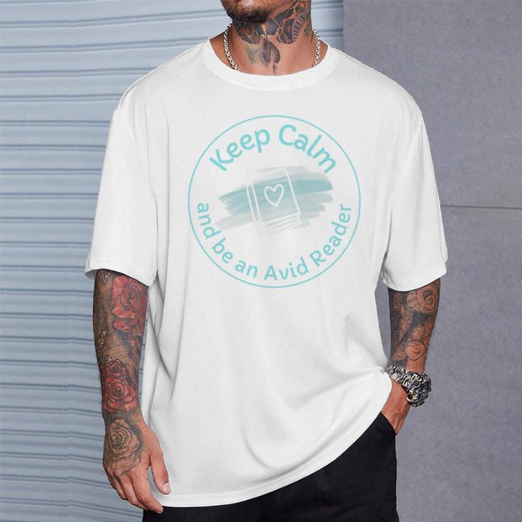 Keep Calm And Be An Avid Reader Books Premium Tri-Blend T-Shirt Gifts for Him