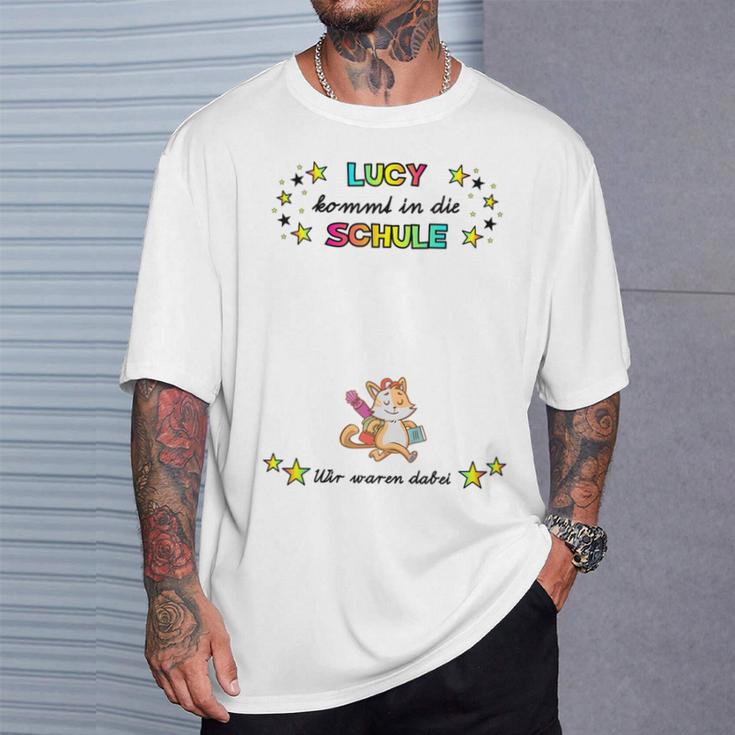 Kids Lucy Guest Book For First Day Of School T-Shirt Gifts for Him