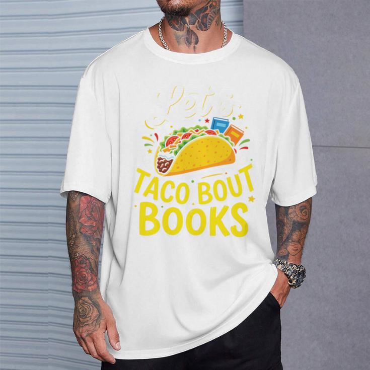 Let's Taco About Books Mexican Pun Bookworm Premium Tri-Blend T-Shirt Gifts for Him Let's Taco About Books Mexican Pun Bookworm Premium Tri-Blend T-Shirt Gifts for Him