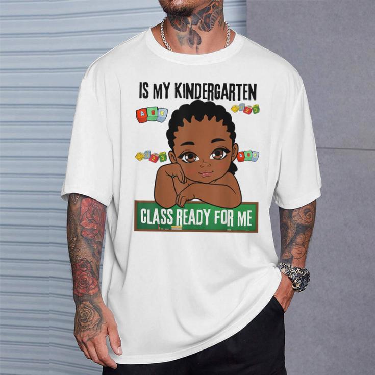 Lil Mr Kindergarten Prince Boys Melanin Boy Read Books T-Shirt Gifts for Him