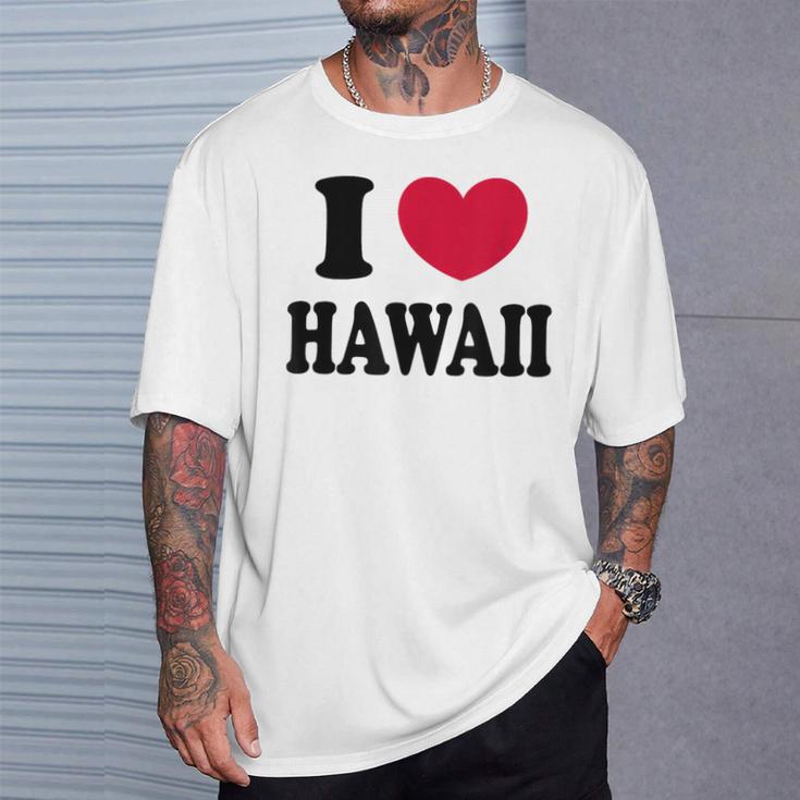I Love Hawaii ハワイが大好き Tシャツ 彼への贈り物