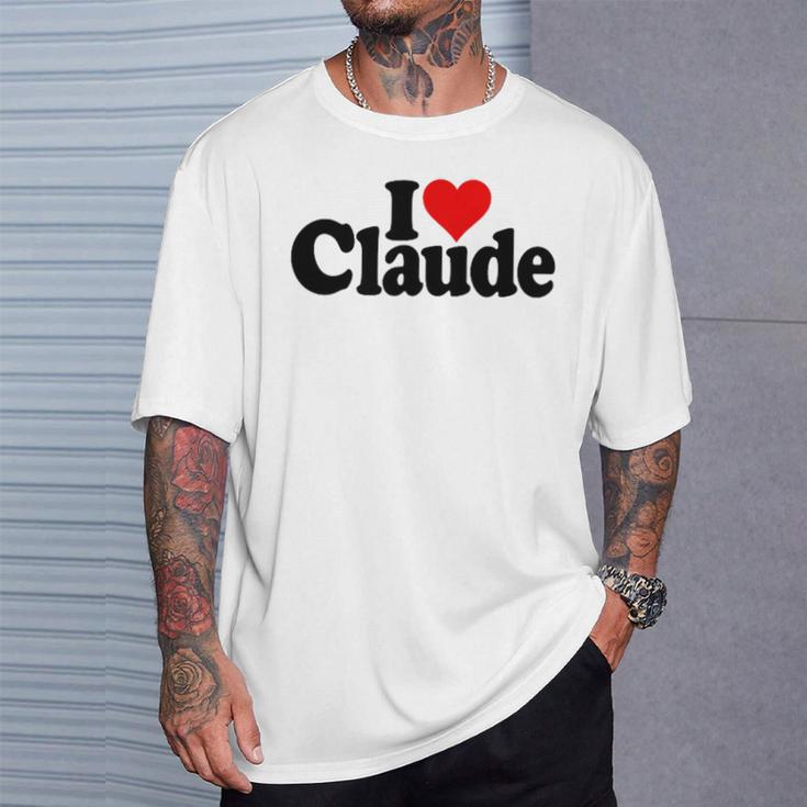 I Love Heart Claude Namee On A Tシャツ 彼への贈り物