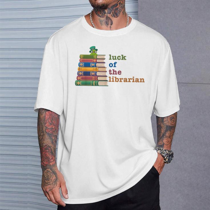 Luck Of The Librarian St Patricks Day Book Lover T-Shirt Gifts for Him Luck Of The Librarian St Patricks Day Book Lover T-Shirt Gifts for Him