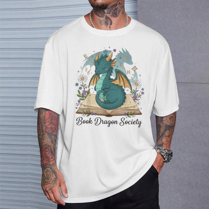 Magical Book Dragon Fantasy Reading Enthusiast Art T-Shirt Gifts for Him Magical Book Dragon Fantasy Reading Enthusiast Art T-Shirt Gifts for Him