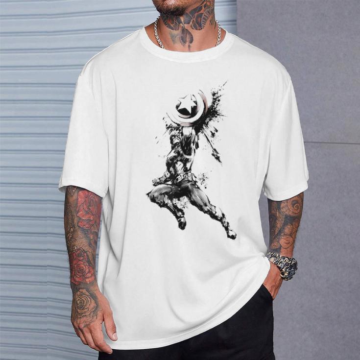 Marvel Captain America Steve Rogers Comic Book T-Shirt Gifts for Him