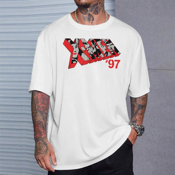 Marvel X-Men '97 & Bold Comic Book Logo Fill T-Shirt Gifts for Him