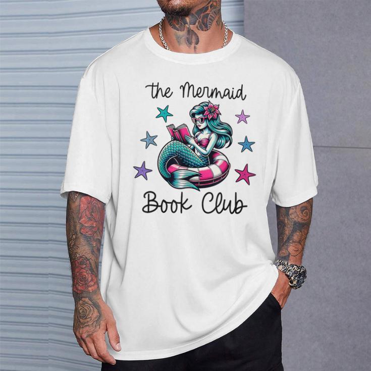 The Mermaid Book Club Summer Trendy Cute Reading T-Shirt Gifts for Him The Mermaid Book Club Summer Trendy Cute Reading T-Shirt Gifts for Him