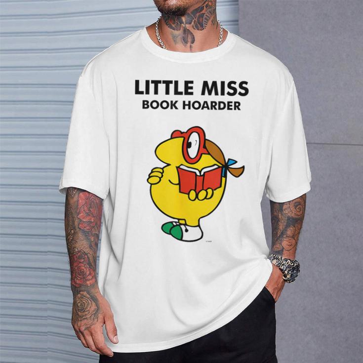 Mr Men Little Miss Meme Little Miss Book Hoarder T-Shirt Gifts for Him