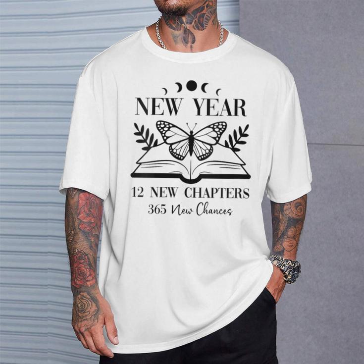 New Year 2026 Reading Book 12 New Chapters 365 New Chances T-Shirt Gifts for Him