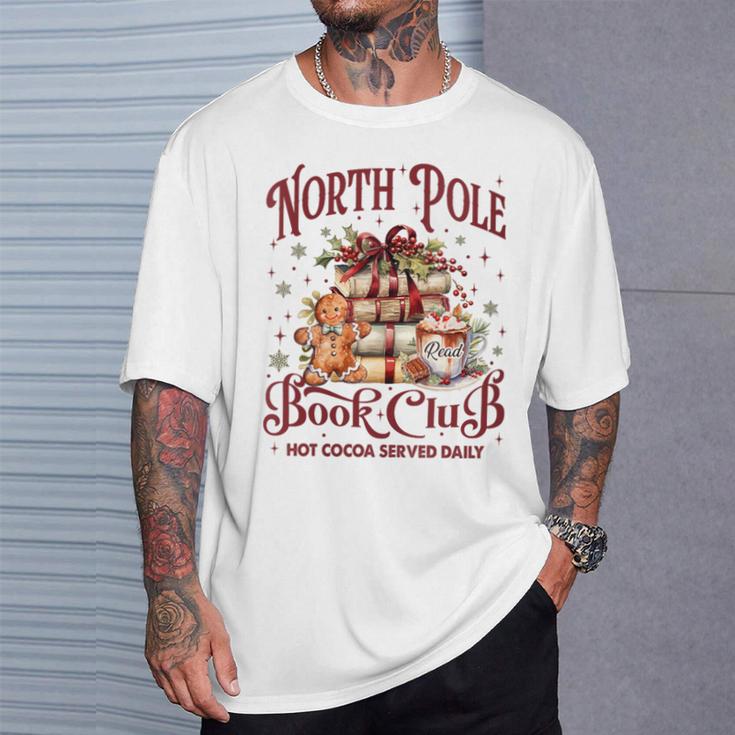 North Pole Book Club T-Shirt Gifts for Him