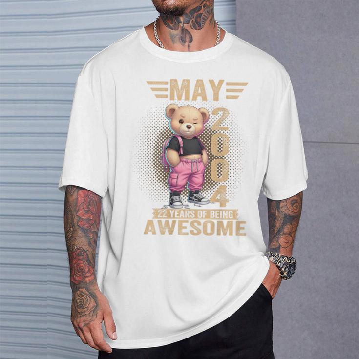On Back 2004年5月 22歳の誕生日 22歳 テディベア Tシャツ 彼への贈り物