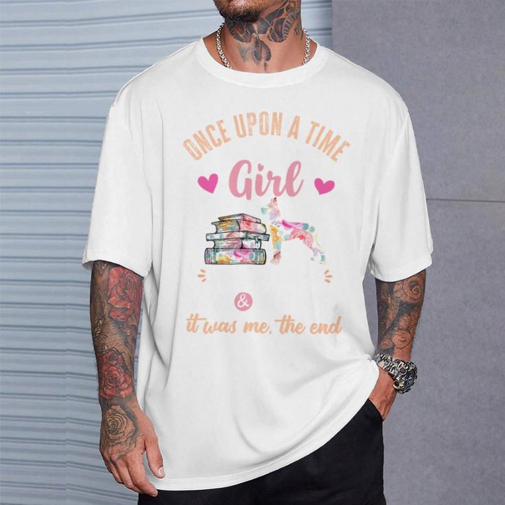 Once Upon a Girl Who Loved Great Danes & Books T-Shirt Gifts for Him
