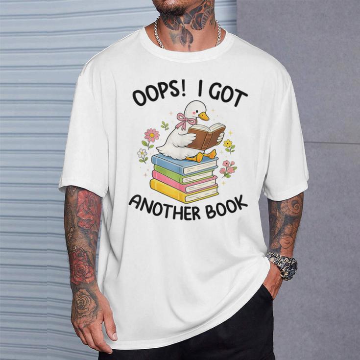Oops I Got Another Book Goose Goose Reader Women Girls T-Shirt Gifts for Him Oops I Got Another Book Goose Goose Reader Women Girls T-Shirt Gifts for Him