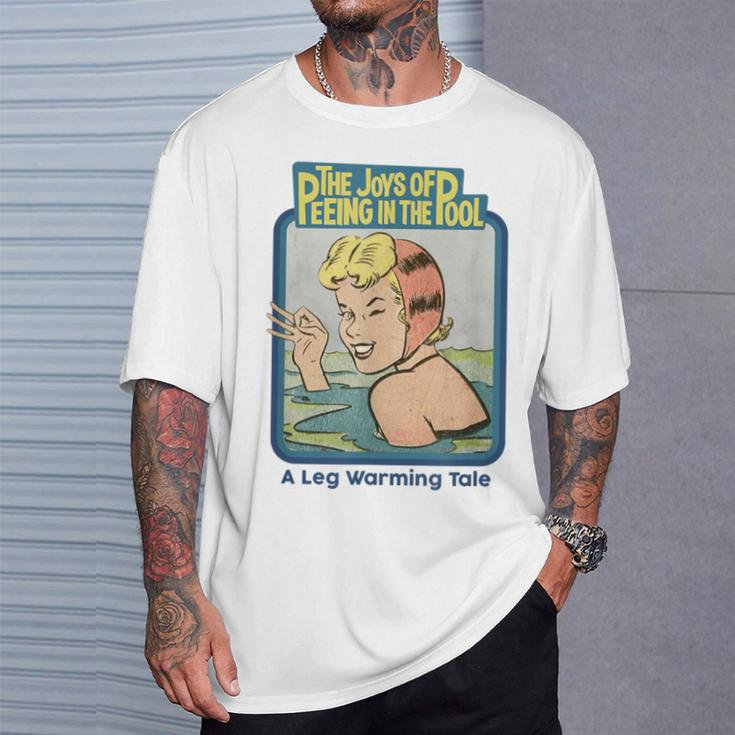 Peeing In The Pool Book Cover By Sam Spencer T-Shirt Gifts for Him