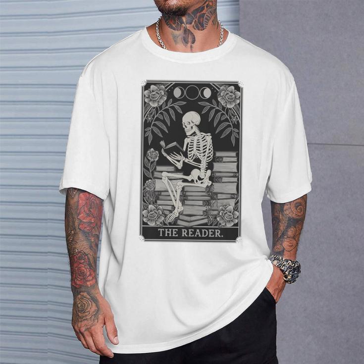 The Reader – Gothic Book Lover Dark Academia Premium Tri-Blend T-Shirt Gifts for Him