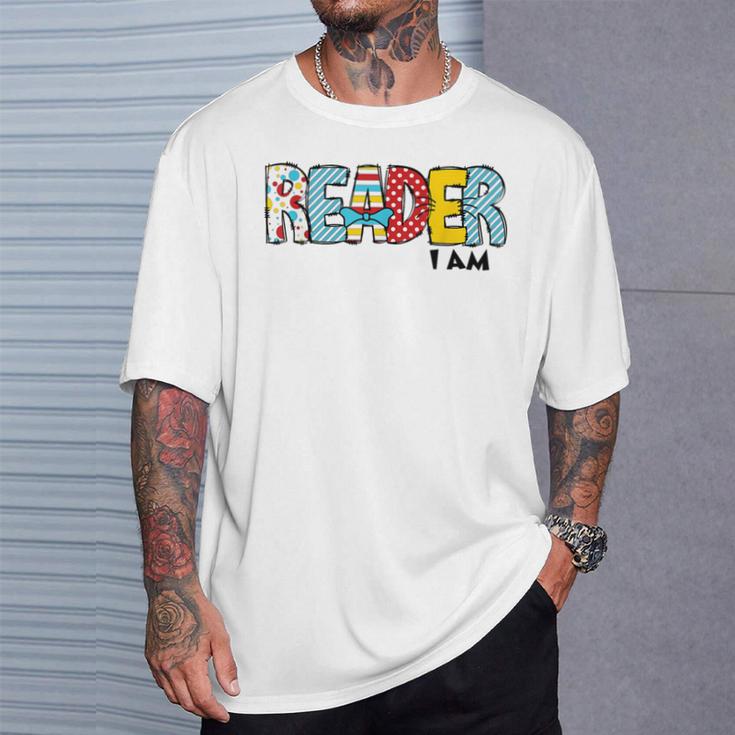 Reader I Am Bookworm Librarian I Heart Read Book Lover T-Shirt Gifts for Him