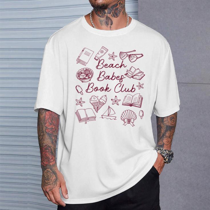 Reading Book Lover Bookish Summer Beach Babes Book Club T-Shirt Gifts for Him
