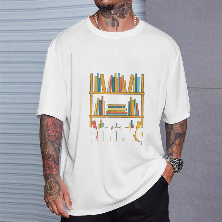Reading Book Nerd Hoarder Bookworm Hoarding T-Shirt Gifts for Him