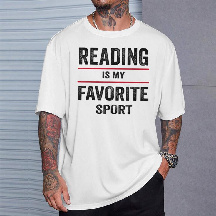Reading Is My Favorite Sport Book Lover Quote T-Shirt Gifts for Him Reading Is My Favorite Sport Book Lover Quote T-Shirt Gifts for Him