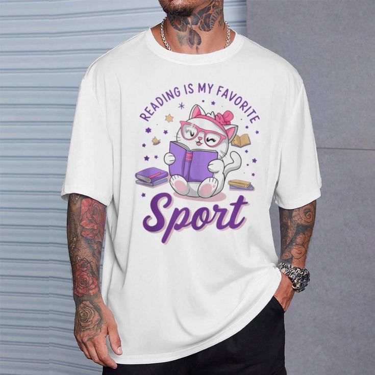 Reading Is My Favorite Sport Saying Quote Book Lovers T-Shirt Gifts for Him Reading Is My Favorite Sport Saying Quote Book Lovers T-Shirt Gifts for Him