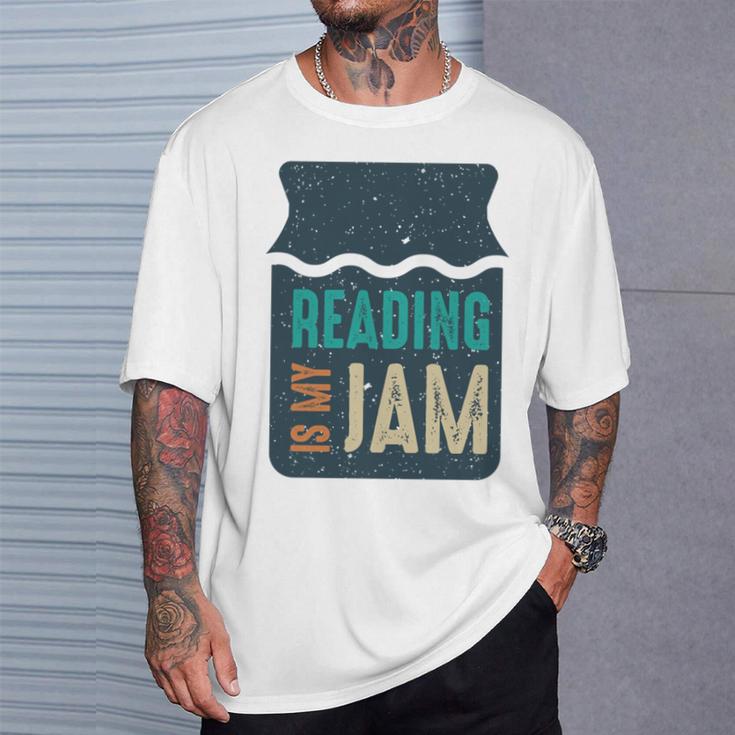 Reading Is My Jam Book Lover And Reading Teacher T-Shirt Gifts for Him