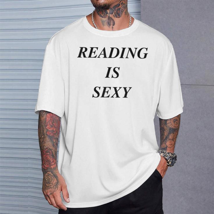 Reading Is Sexy Bookish Y2K Smart Hot Girl Book Lover T-Shirt Gifts for Him