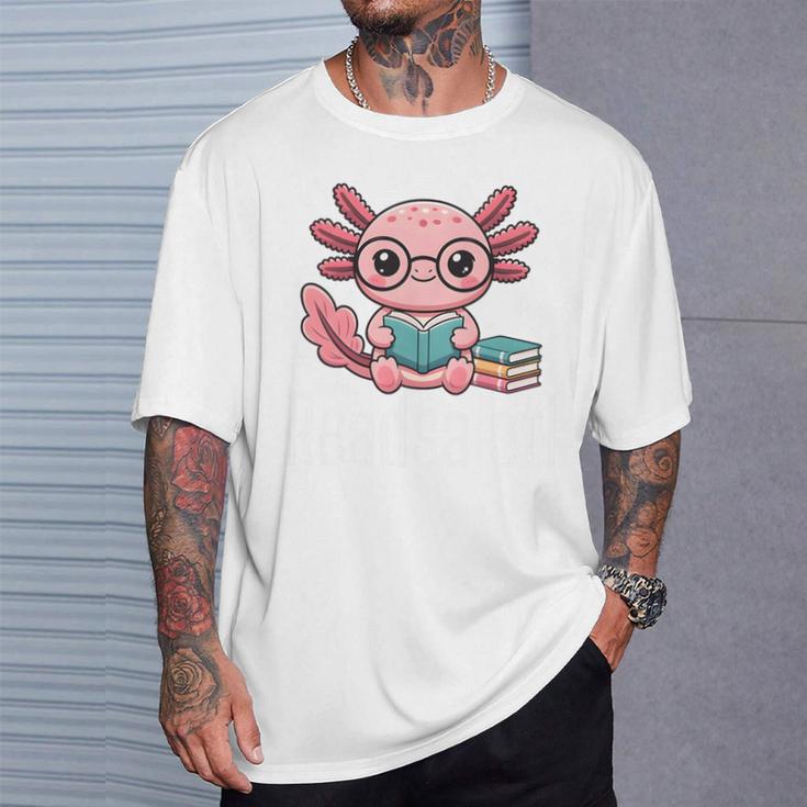 Readsalotl Axolotl Reading Cute Book Lover Bookworm Premium Tri-Blend T-Shirt Gifts for Him Readsalotl Axolotl Reading Cute Book Lover Bookworm Premium Tri-Blend T-Shirt Gifts for Him