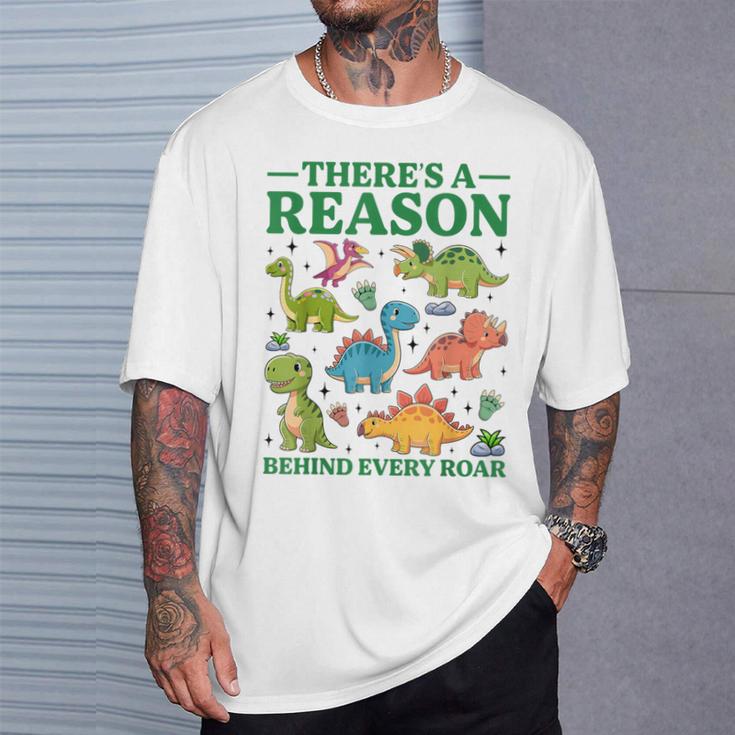 There’S A Reason Behind Every Roar Dinosaur Mom T-Shirt Gifts for Him There’S A Reason Behind Every Roar Dinosaur Mom T-Shirt Gifts for Him