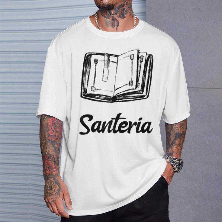 Santeria Bruja Book T-Shirt Gifts for Him