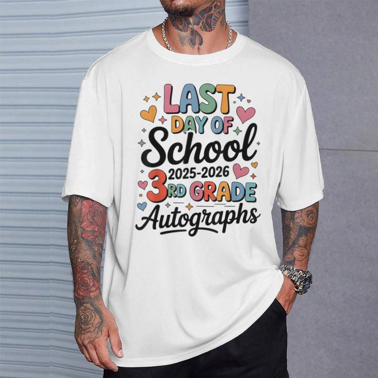 Sign My 3Rd Grade Last Day 2026 Autographs シグネチャーアート Tシャツ 彼への贈り物