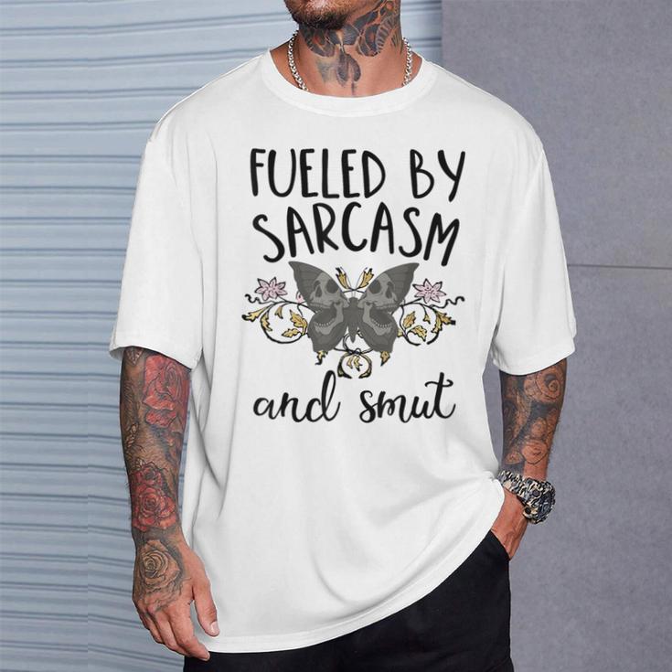 Smut And Sarcasm Women Sarcastic Romance Reader Smutty Books T-Shirt Gifts for Him Smut And Sarcasm Women Sarcastic Romance Reader Smutty Books T-Shirt Gifts for Him